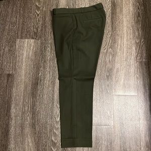 Banana Republic green Sloan curvy dress pant